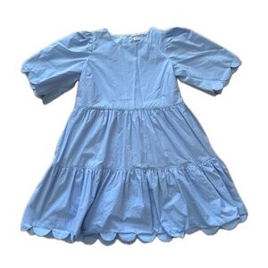 English Factor Blue Midi Dress Size Small